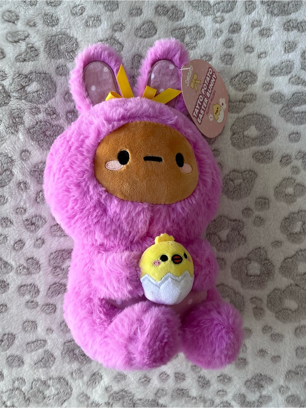Tayto Pink Bunny Plush